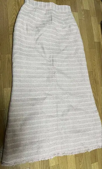 트위드 롱 스커트