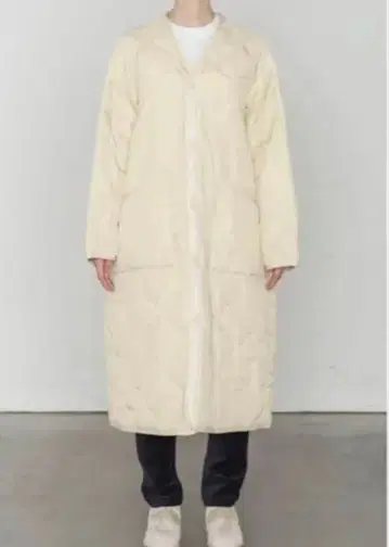 HYKE 나일론 퀼팅 라이너 코트