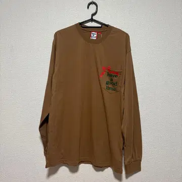 have a good time 브라운 긴팔 티셔츠 M
