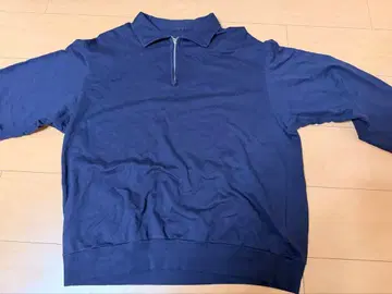 23ss 코튼 실크 저지 하프 지퍼 맨투맨