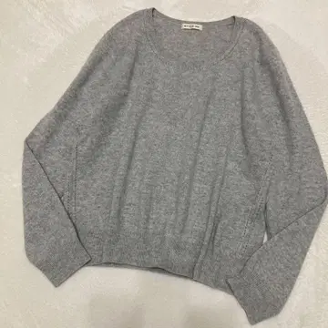 STYLE ME 캐시미어 100% U넥 스웨터 그레이 L