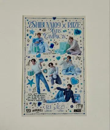 RIIZE 팝업 시부야 109 크리스마스 스티커