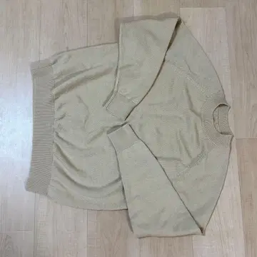 BATONER 베이지 긴팔 니트 스웨터