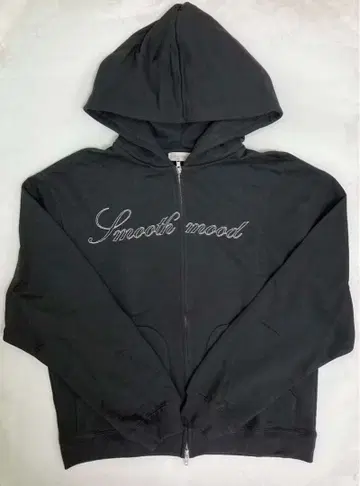Smooth mood 즉일 익명 후드 부착 후드티 그레이