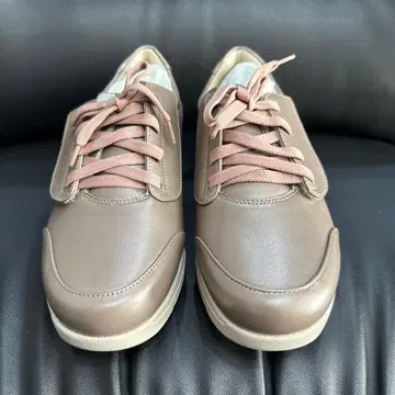 아도리에 OKADA 시프 가죽 쿠션 핏 슈즈 M 핑크 골드