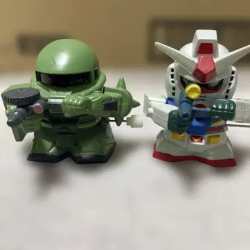 중고품 워킹 건담 피규어 2개 세트