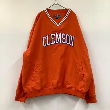 CLEMSON 렘 풋볼 칼리지 로고 나일론 후드티