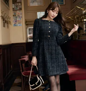 herlipto Mondrian Tweed Mini Dress S 사이즈