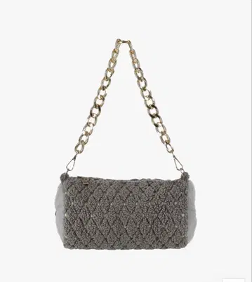 [Bibiy] 그레이 숄더백 체인 스트랩