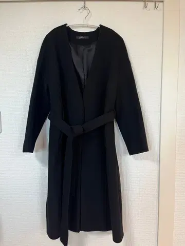 스태닝 루어 벨트 포함 코트 (블랙, 사이즈 0)
