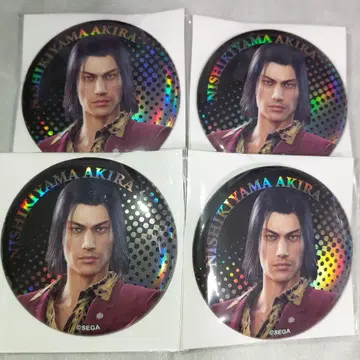 낱개 판매 용과 같이 0 니시야마 아키라 캔뱃지 x 4