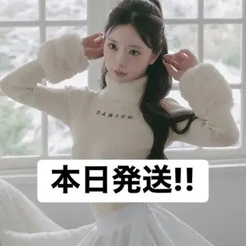 미개봉 새상품 Darich 다리치 스무스 퍼 리브 니트탑 IVR