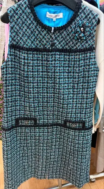 60% 할인 시작, Super Beauty 슬리브리스 트위드 원피스 42