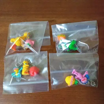 세서미 스트릿 후르츠 스윙 키링 2004년 4종 미사용 레어