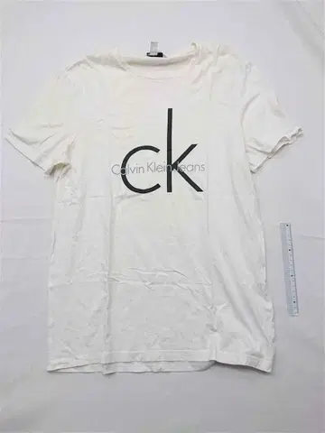 캘빈클라인 진스 화이트 티셔츠 M