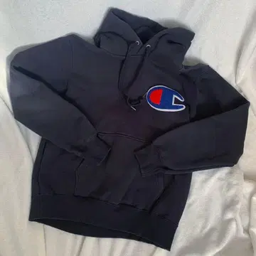 Champion 빅 로고 후드티 M 속기모