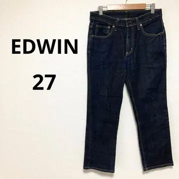 에드윈 우먼 스트레이트 데님 다크 네이비 청바지 W27 (68.5cm)