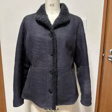 sheephouse 다크 그레이 리얼 무스탕 자켓 무스탕 코트