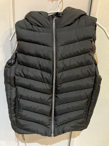 [ GAP ] 후드 부착 블랙 다운 베스트 XXS