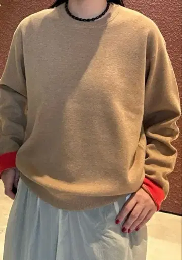 ROKU 로쿠 코튼울 크루넥 니트 정가 18700엔