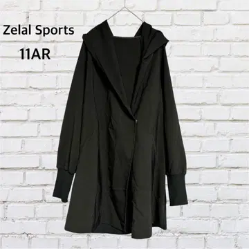 Zelal Sports 후드 부착 자켓 루즈핏 아우터 11AR 블랙
