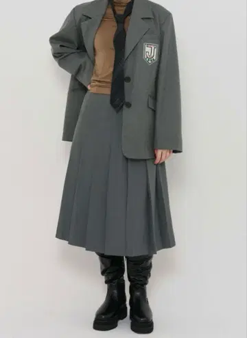 미디 기장 플리츠 스커트 TINA: JOJUN