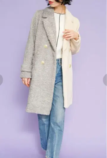 titilate valet 새상품 바이컬러 코트