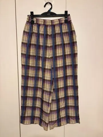 체크 무늬 이지 팬츠 새상품급