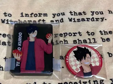 쿠로오 테츠로 하이큐!! 스이파라 아크릴 블록 캔뱃지 2개 세트