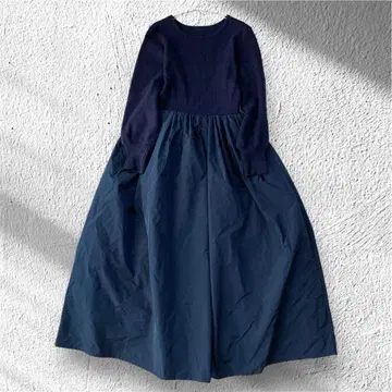 [스마일랜드] 니트 원피스 이소재 크루넥 안감 있음 L