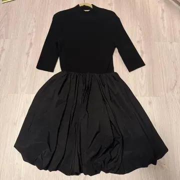 SNIDEL 블랙 무릎 기장 원피스 원사이즈