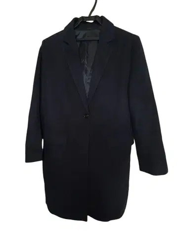 유니클로 체스터 코트 울 캐시미어 네이비 새상품급 XL