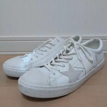 컨버스 화이트 가죽 스타 스니커즈