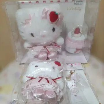 산리오 키티 봉제 인형 & 액세서리 케이스 마스코트 키링