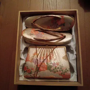 조리 가방 세트 꽃무늬 자수