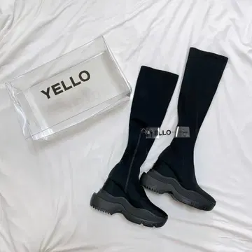 [ YELLO ] DOUBLE SNEAKER LONG BOOTS