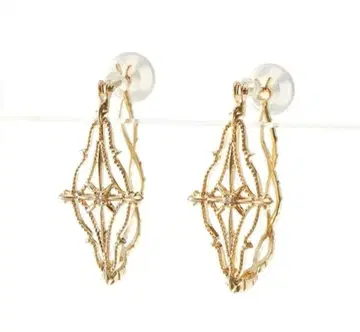 agete 아가트 K10 시스루 다이아 후프 귀걸이