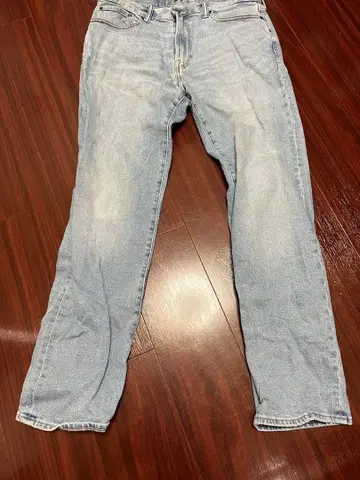 GAP 스트레이트 데님 33 X 32 라이트 블루