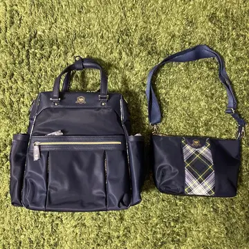 네이비 2way 백팩 핸드백