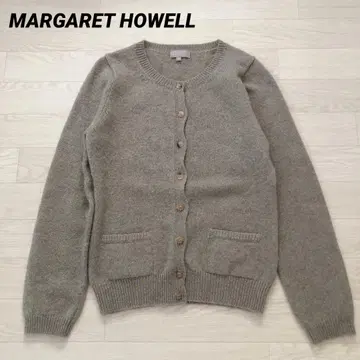 마가렛호웰 모 100% 가디건 앞 포켓 2개 M