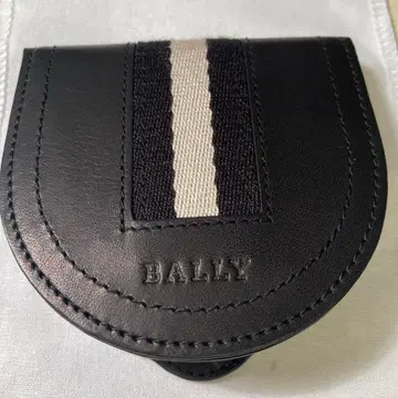 BALLY 블랙 가죽 코인 케이스