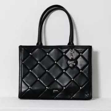 pium 비쥬 퀼팅 토트백 블랙