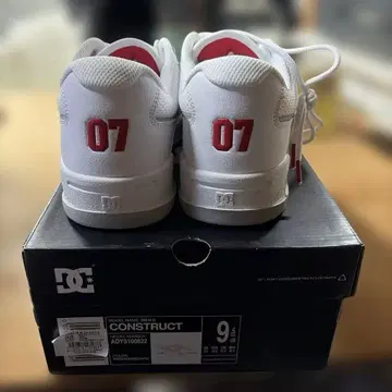 DC CONSTRUCT 스니커즈 9.5US 화이트