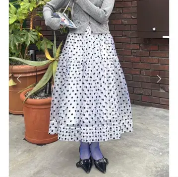 POPPY TIERED DOT SKIRT