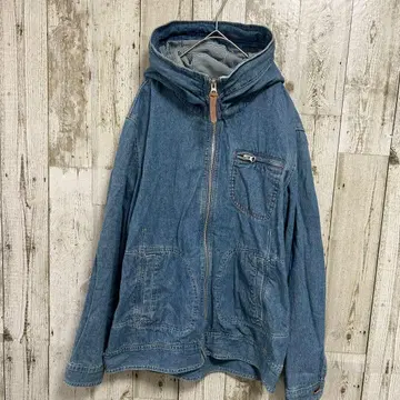 grn 지알엔 후드티 집업 데님 블루 L 사이즈 3