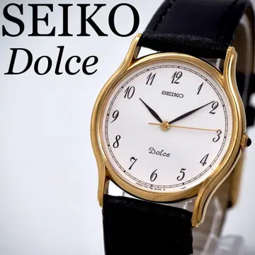 635 가동 [새상품급] SEIKO 시계 돌체 벨트 새상품 골드 남성용