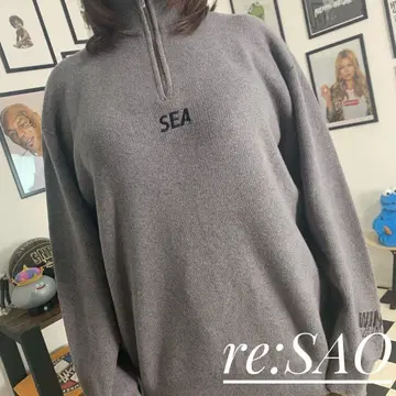 WIND AND SEA HALF ZIP KNIT