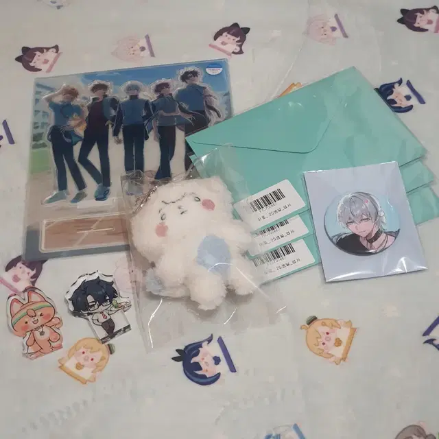 원가) 스코시즘 스파오 콜라보 짚톡 키링 단체 아크릴 스탠드 엽서