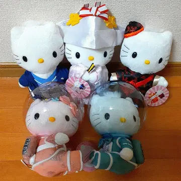 [ 헬로키티 ] 봉제 인형 5체 세트 맥 2000