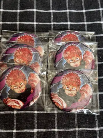 주술회전 양면 스쿠나 캔뱃지 6개 세트